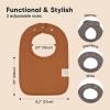 imageKeaBabies 8Pack Organic Baby Bibs for Boys Girls  Super Absorbent Cotton Drool Bibs for Baby Girl ampamp Boy Teething Toddler Drooling Newborn Ultra Soft ampamp Machine Washable BlushTerracotta
