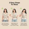 imageKeaBabies Baby Wrap Carrier  All in 1 Original Baby Carrier Newborn to Toddler Sling Easy to Wear Hands Free Bonding Lightweight Breathable Infant Wraps LeafyLeafy