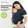 imageKeaBabies Baby Wrap Carrier  All in 1 Original Baby Carrier Newborn to Toddler Sling Easy to Wear Hands Free Bonding Lightweight Breathable Infant Wraps LeafyMidnight
