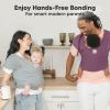 imageKeaBabies Baby Wrap Carrier  All in 1 Original Baby Carrier Newborn to Toddler Sling Easy to Wear Hands Free Bonding Lightweight Breathable Infant Wraps LeafyDark Mauve