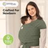 imageKeaBabies Baby Wrap Carrier  All in 1 Original Baby Carrier Newborn to Toddler Sling Easy to Wear Hands Free Bonding Lightweight Breathable Infant Wraps LeafyForest Berries