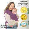 imageKeaBabies Baby Wrap Carrier  All in 1 Original Baby Carrier Newborn to Toddler Sling Easy to Wear Hands Free Bonding Lightweight Breathable Infant Wraps LeafyDark Mauve