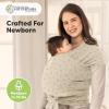 imageKeaBabies Baby Wrap Carrier  All in 1 Original Baby Carrier Newborn to Toddler Sling Easy to Wear Hands Free Bonding Lightweight Breathable Infant Wraps LeafyLeafy