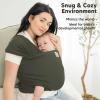 imageKeaBabies Baby Wrap Carrier  All in 1 Original Baby Carrier Newborn to Toddler Sling Easy to Wear Hands Free Bonding Lightweight Breathable Infant Wraps LeafyForest