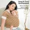 imageKeaBabies Baby Wrap Carrier  All in 1 Original Baby Carrier Newborn to Toddler Sling Easy to Wear Hands Free Bonding Lightweight Breathable Infant Wraps LeafyRainbow