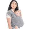 imageKeaBabies Baby Wrap Carrier  All in 1 Original Baby Carrier Newborn to Toddler Sling Easy to Wear Hands Free Bonding Lightweight Breathable Infant Wraps LeafyClassic Gray