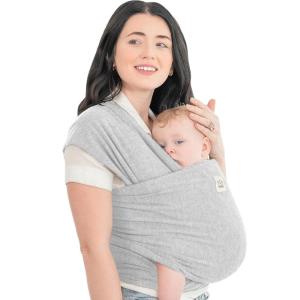 imageKeaBabies Baby Wrap Carrier  All in 1 Original Baby Carrier Newborn to Toddler Sling Easy to Wear Hands Free Bonding Lightweight Breathable Infant Wraps LeafyLight Heather