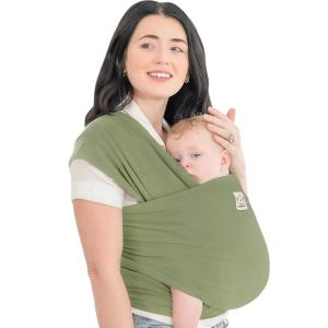 imageKeaBabies Baby Wrap Carrier  All in 1 Original Baby Carrier Newborn to Toddler Sling Easy to Wear Hands Free Bonding Lightweight Breathable Infant Wraps LeafyDusty Olive