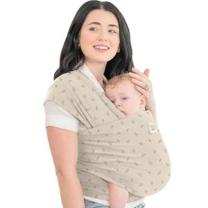 imageKeaBabies Baby Wrap Carrier  All in 1 Original Baby Carrier Newborn to Toddler Sling Easy to Wear Hands Free Bonding Lightweight Breathable Infant Wraps LeafyLeafy