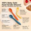 imageKeaBabies Silicone Baby Spoons Self Feeding 612 months  3Pack Baby Weaning Eating Utensils Toddler First Food Training Spoon Infant Kids Feeding Supplies Essential Set Dishwashersafe SageValiant