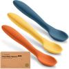 imageKeaBabies Silicone Baby Spoons Self Feeding 612 months  3Pack Baby Weaning Eating Utensils Toddler First Food Training Spoon Infant Kids Feeding Supplies Essential Set Dishwashersafe SageValiant