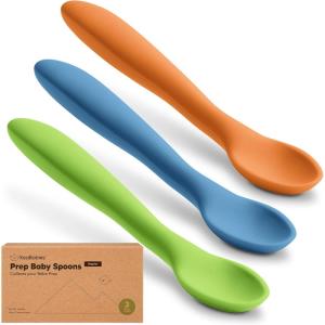 imageKeaBabies Silicone Baby Spoons Self Feeding 612 months  3Pack Baby Weaning Eating Utensils Toddler First Food Training Spoon Infant Kids Feeding Supplies Essential Set Dishwashersafe SageKea