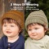 imageKeaBabies 3Pack Baby Beanies for Boys Girls  Stretchy Knit Baby Hats Cute NewbornLatte