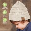 imageKeaBabies 3Pack Baby Beanies for Boys Girls  Stretchy Knit Baby Hats Cute NewbornLatte