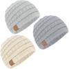 imageKeaBabies 3Pack Baby Beanies for Boys Girls  Stretchy Knit Baby Hats Cute NewbornCloud