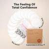 imageReusable Nursing Pads for Breastfeeding 14Pack  4Layers Viscose Derived from Bamboo Nursing Pads Breastfeeding Pads Washable Breast Pads Organic Maternity PadsNipple Pads Soft White L 48quotSoft White