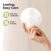imageReusable Nursing Pads for Breastfeeding 14Pack  4Layers Viscose Derived from Bamboo Nursing Pads Breastfeeding Pads Washable Breast Pads Organic Maternity PadsNipple Pads Soft White L 48quotSoft White