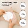 imageReusable Nursing Pads for Breastfeeding 14Pack  4Layers Viscose Derived from Bamboo Nursing Pads Breastfeeding Pads Washable Breast Pads Organic Maternity PadsNipple Pads Soft White L 48quotSoft White